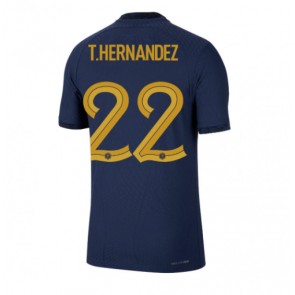Frankrike Theo Hernandez #22 Hjemmedrakt VM 2022 Kortermet